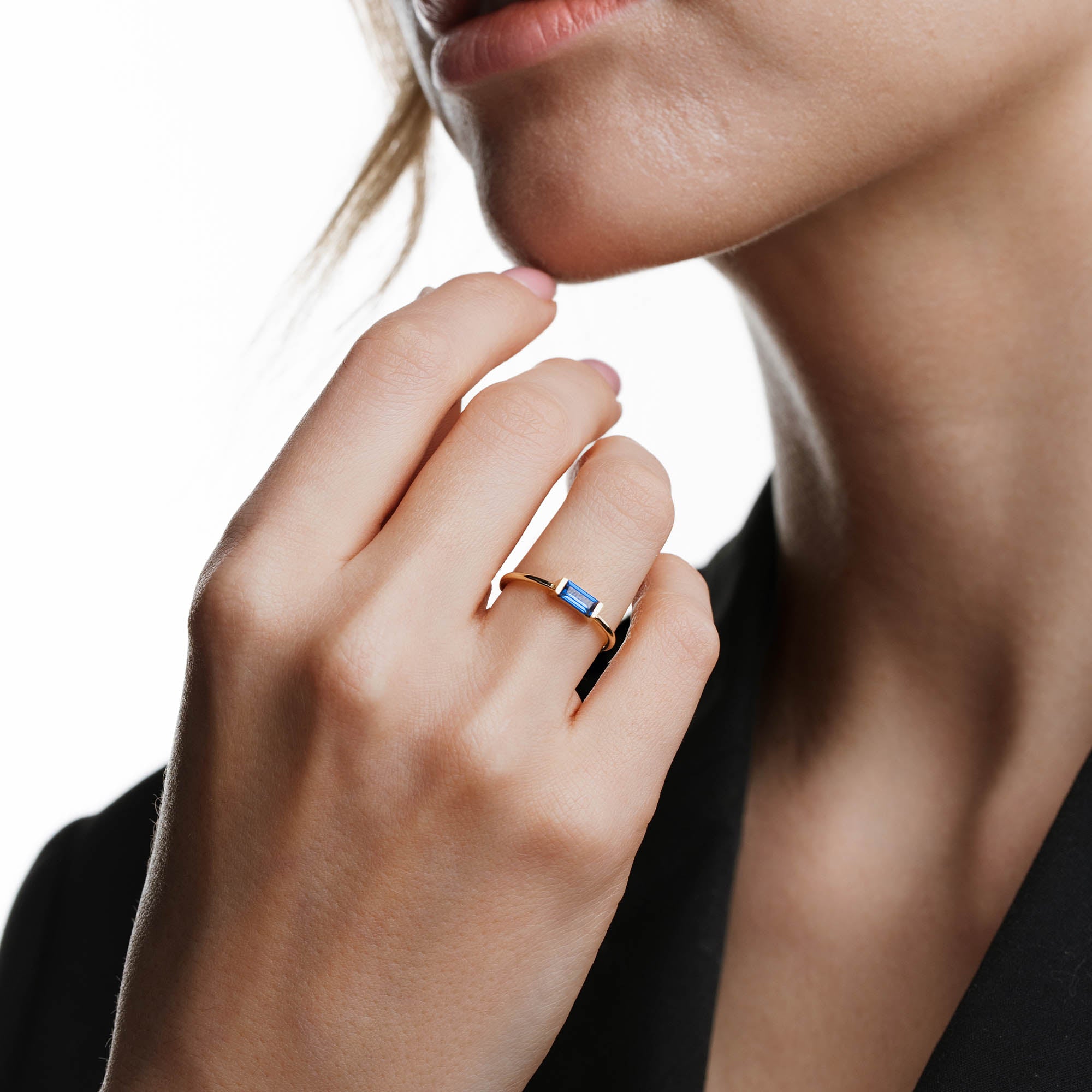 Edge Blue Safir Baget Yüzük