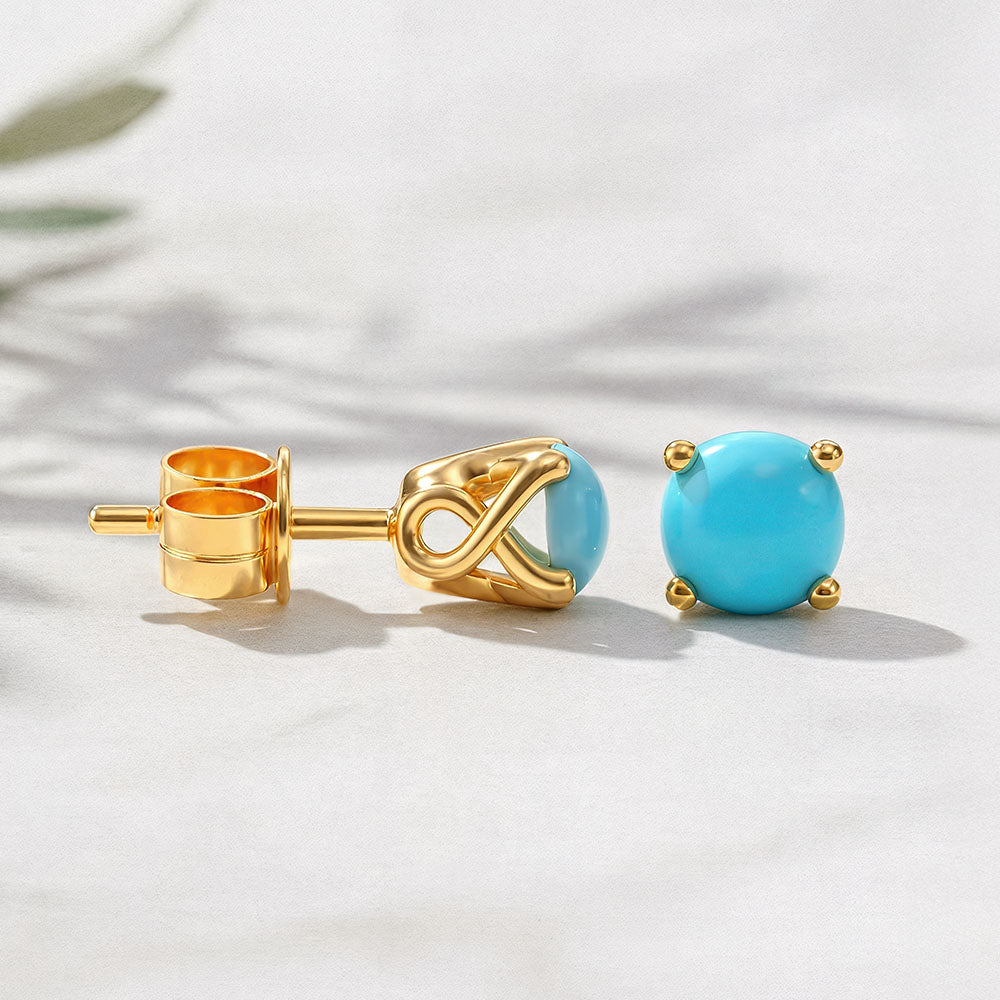 Aqua Muse Tektaş Firuze Küpe