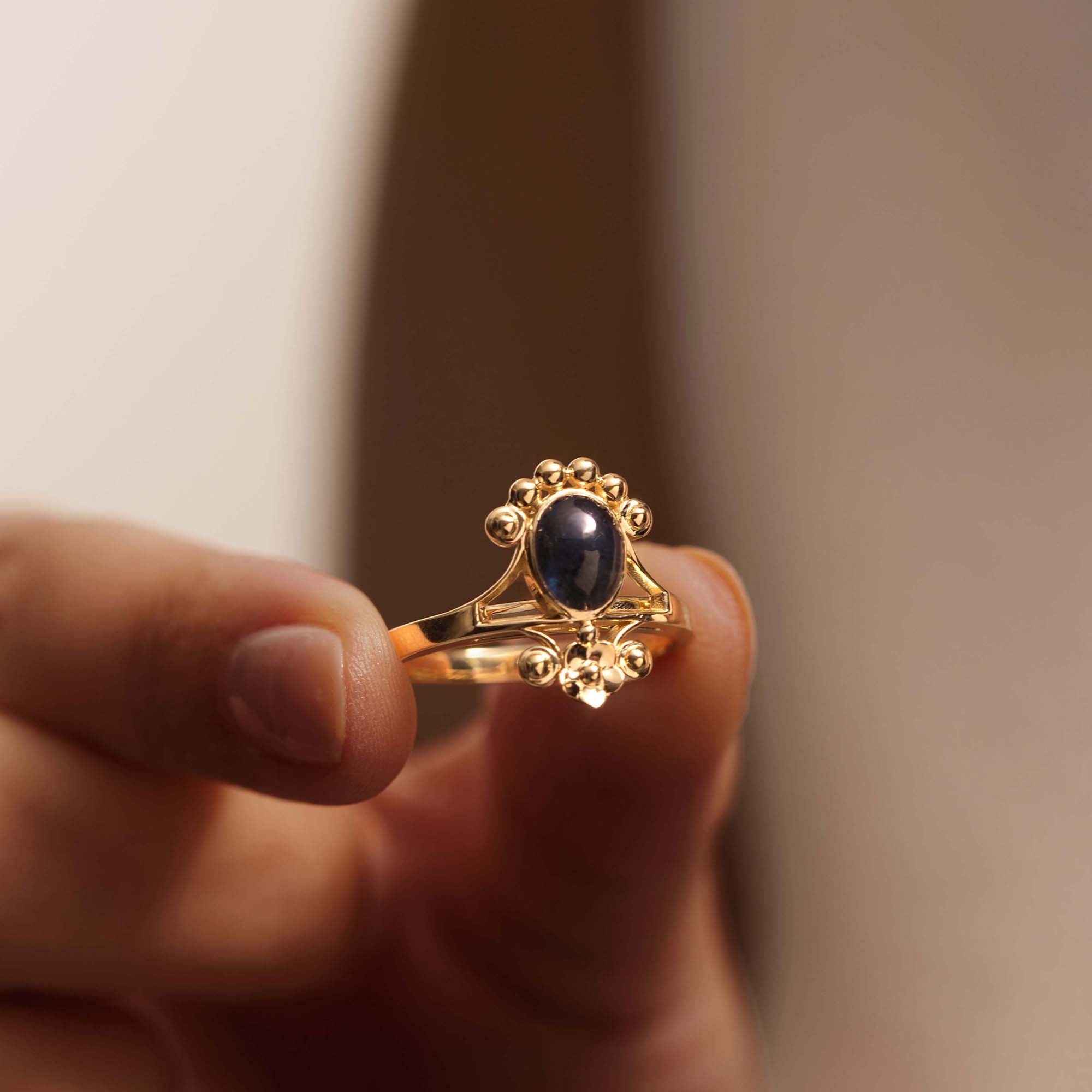 Vintage Safir Yüzük