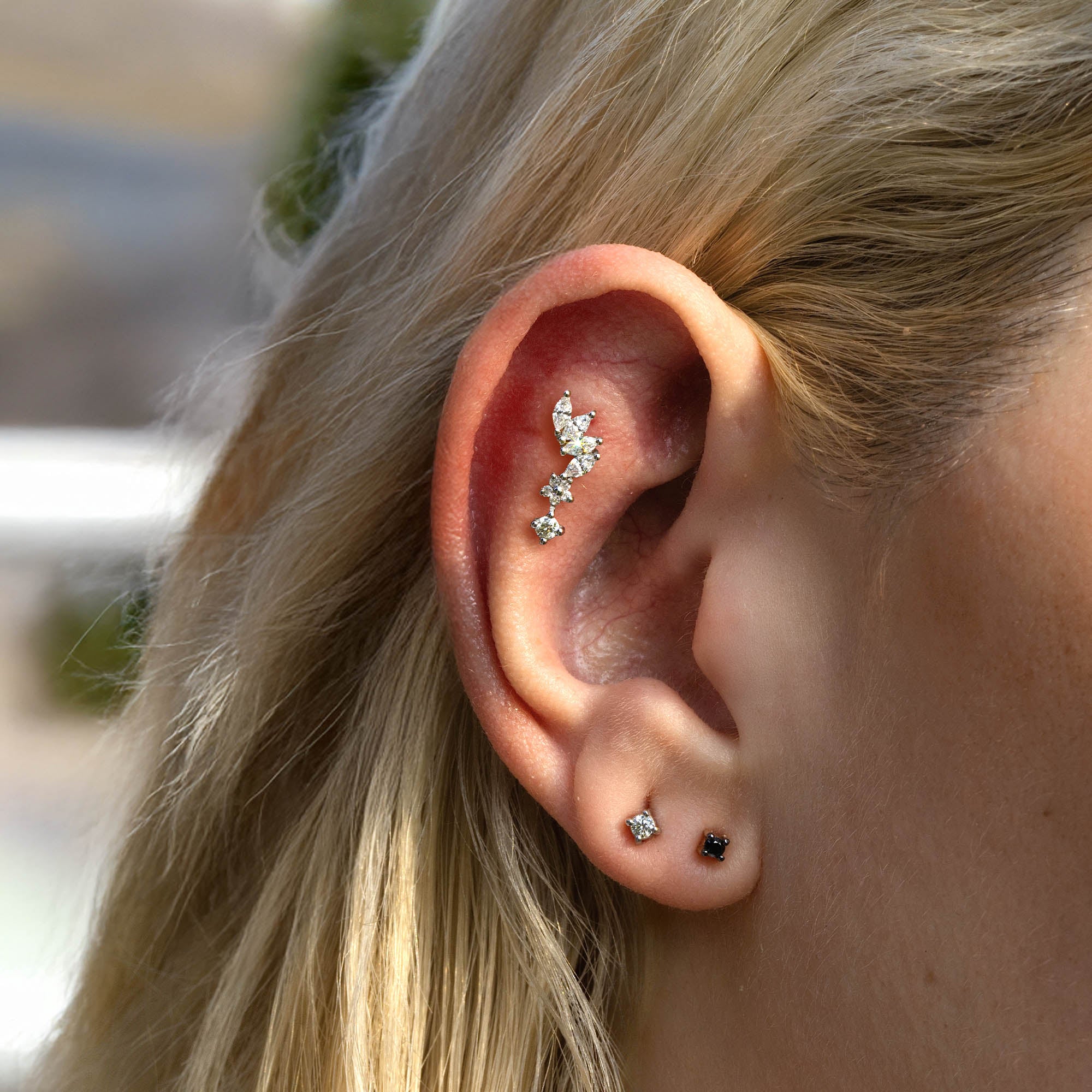 Pırlantalı Marquise Bloom Tragus