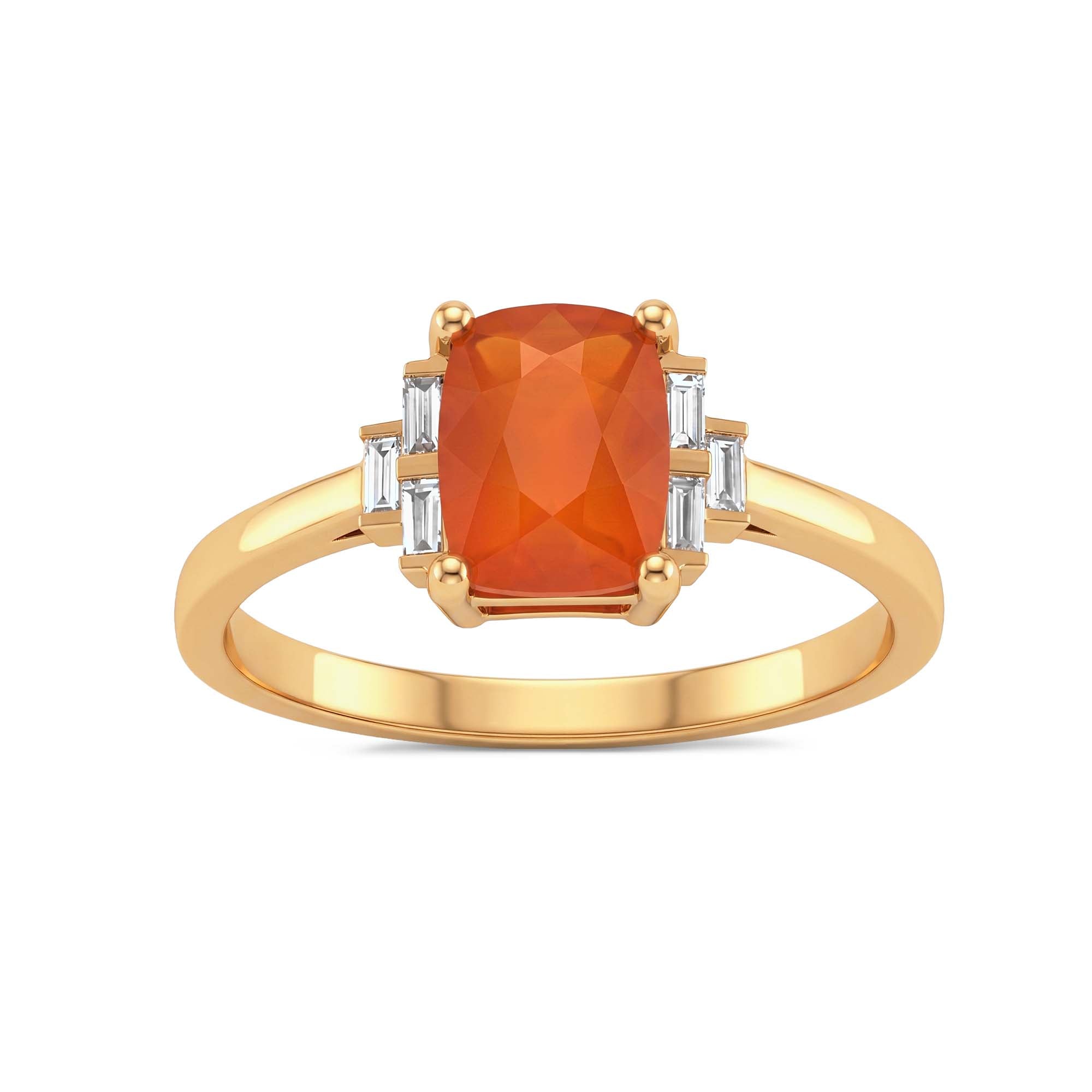 Orange Carnelian Yüzük