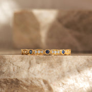 Pırlanta & Safir Vintage Yüzük - Lily