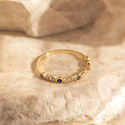 Pırlanta & Safir Vintage Yüzük - Lily
