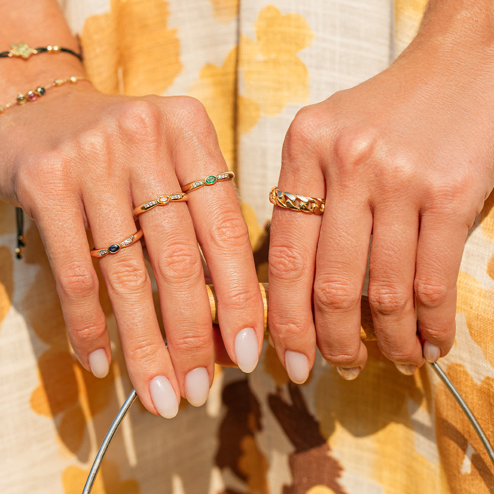 Blue Love Pırlantalı Safir Yüzük