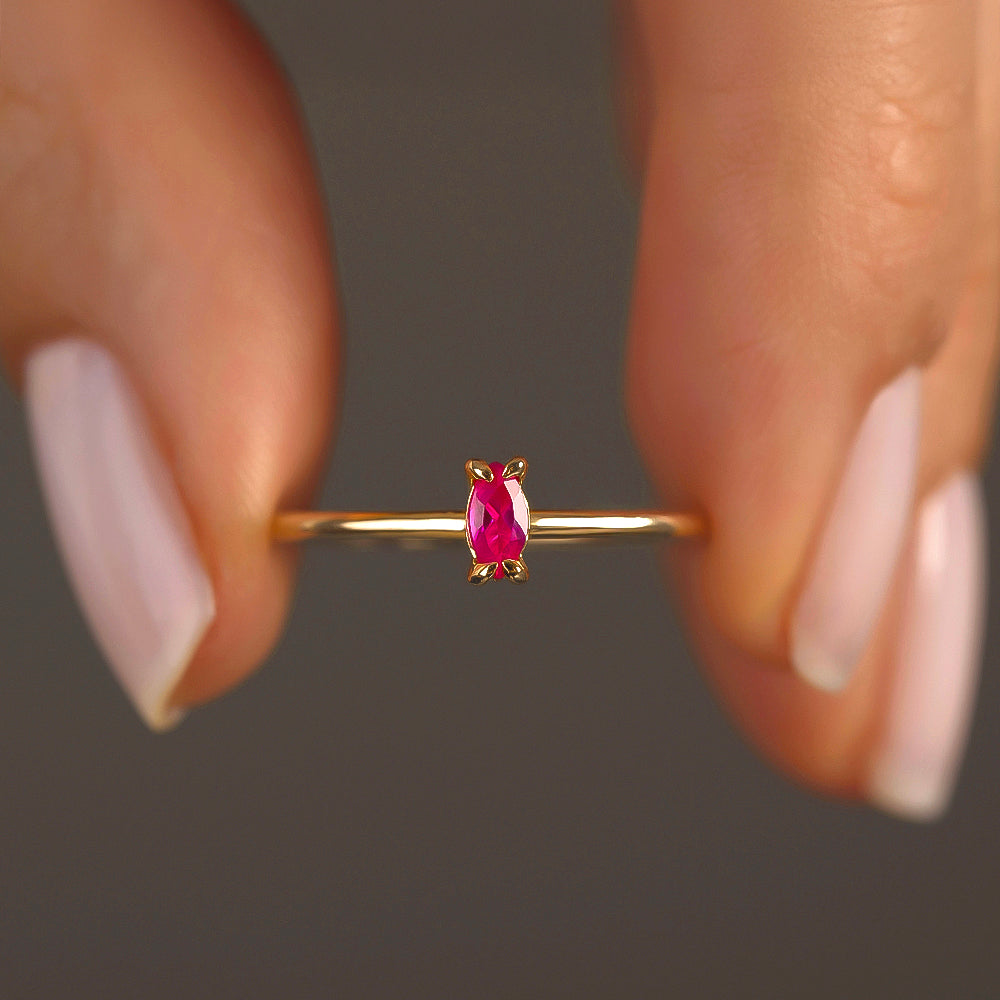 Cherry Tektaş Yakut Yüzük