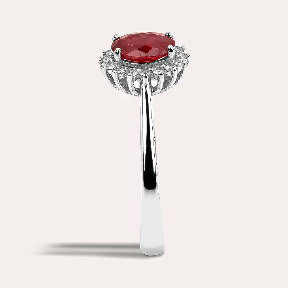 Pırlanta & Yakut Anturaj Yüzük