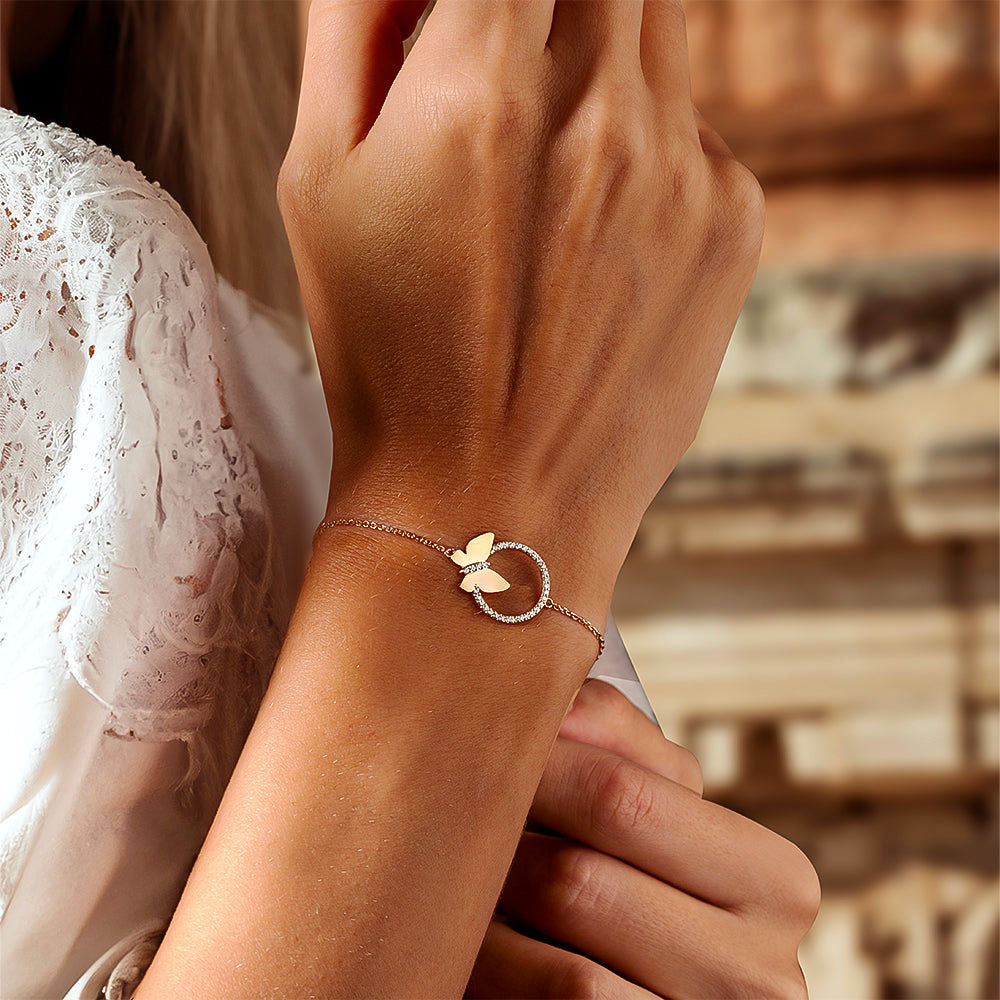 Pırlanta Kelebek Bileklik