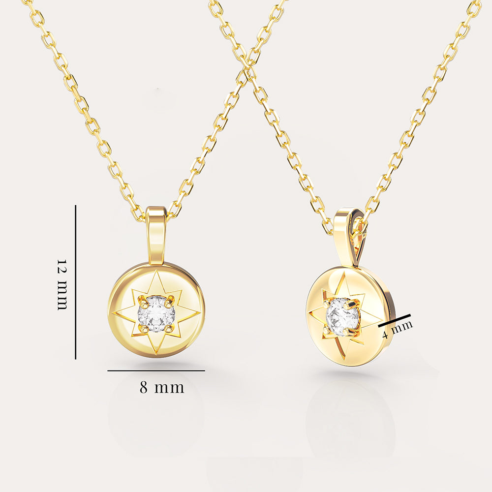 Pırlantalı Yıldız Kolye - Tılsım