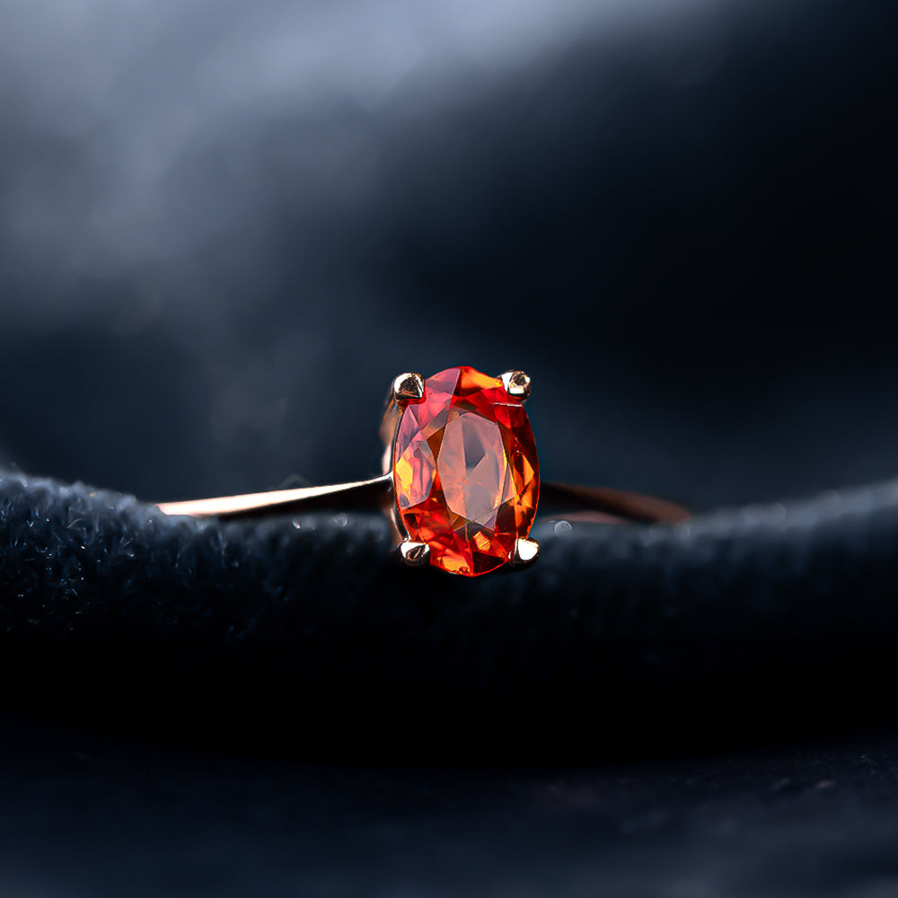 Venüs Sarı Safir Tektaş Yüzük