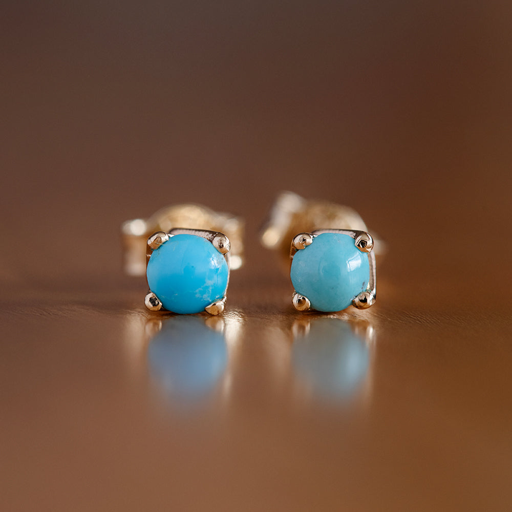 Aqua Muse Tektaş Firuze Küpe