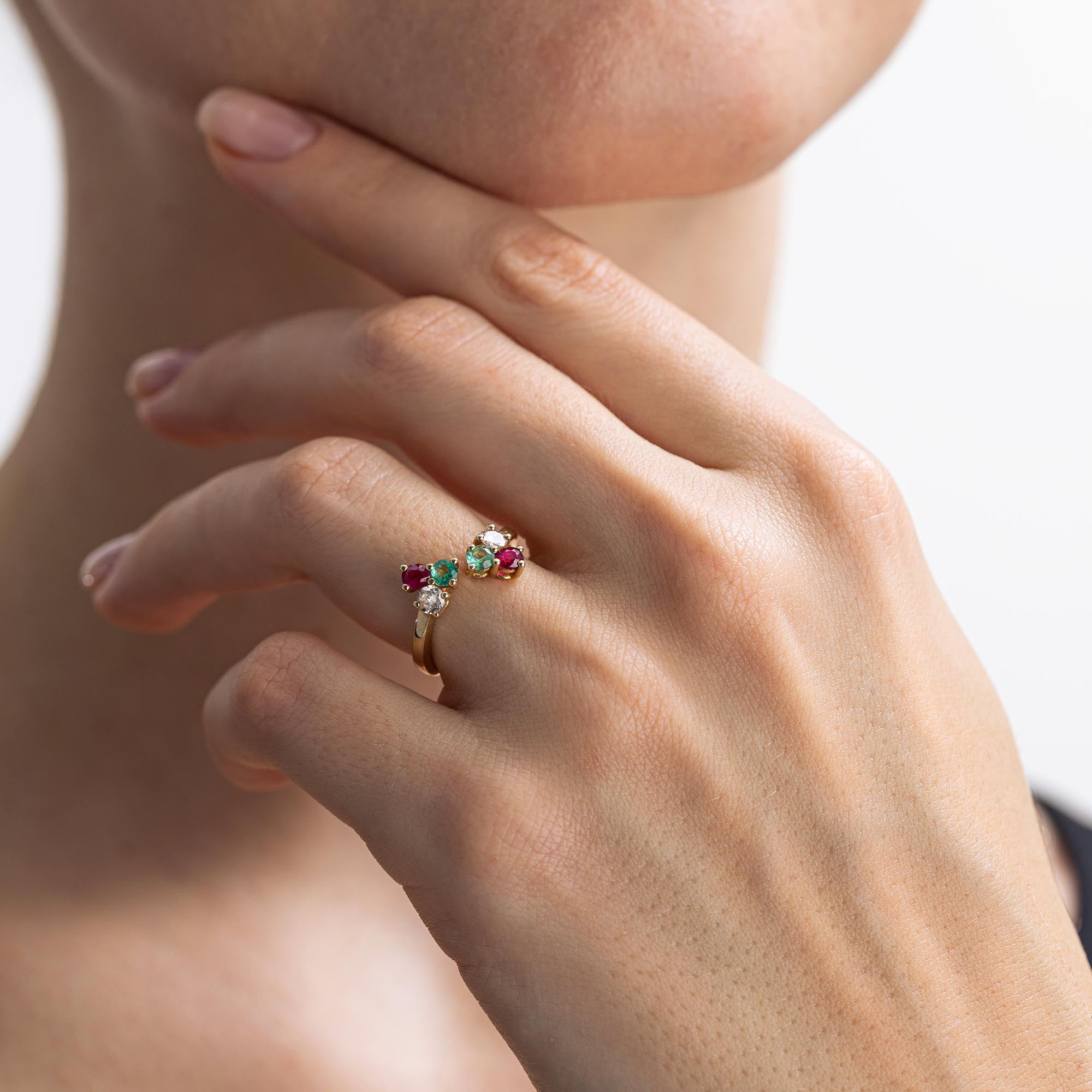 Trio Coctail Yüzük