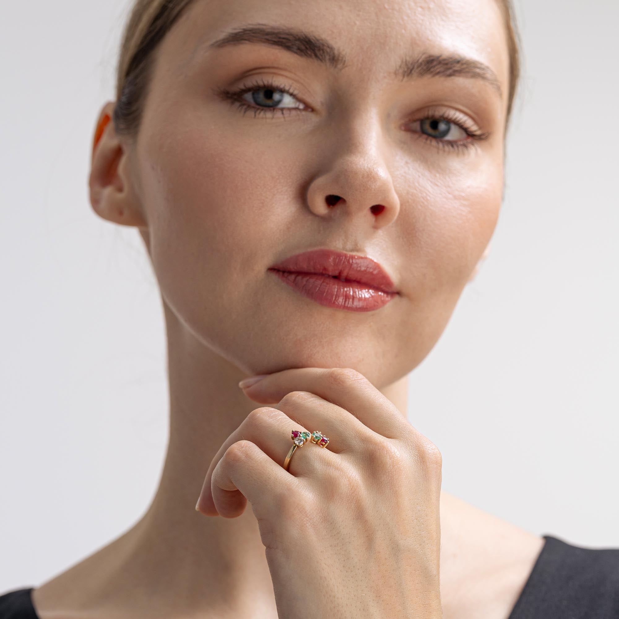 Trio Coctail Yüzük