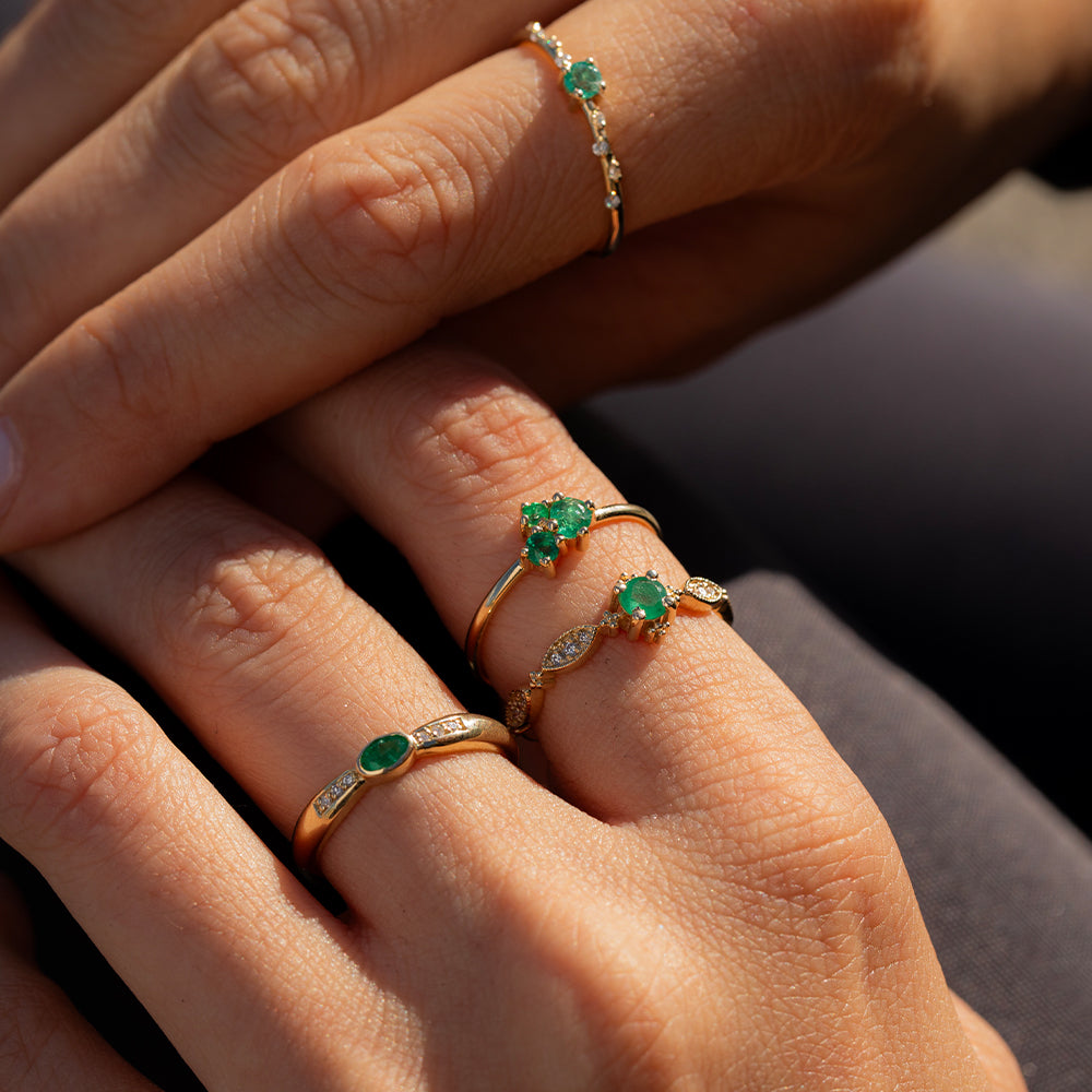 Lila Zümrüt Yüzük