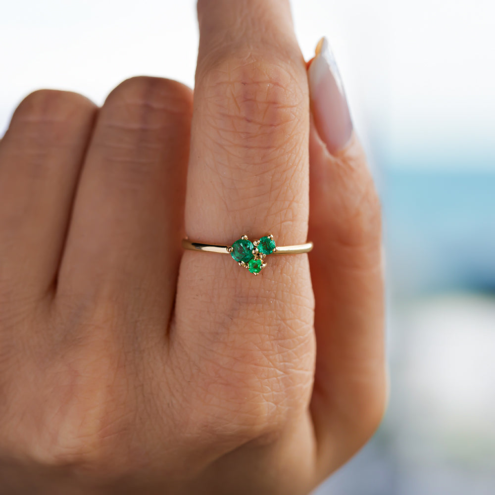 Lila Zümrüt Yüzük