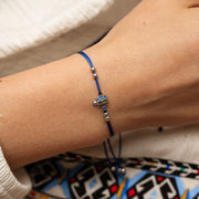 Royal Blue Altın İp Bileklik - Lucky Bug