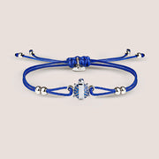 Royal Blue Altın İp Bileklik - Lucky Bug