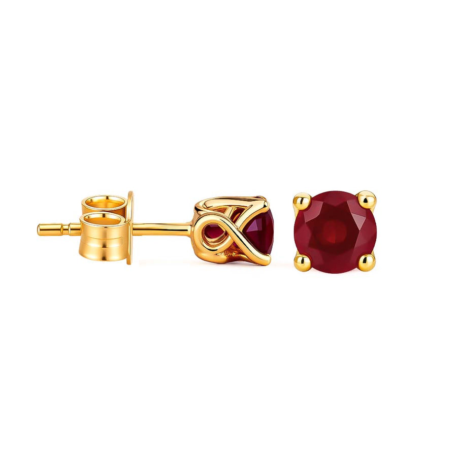 Ruby Flame Tektaş Küpe