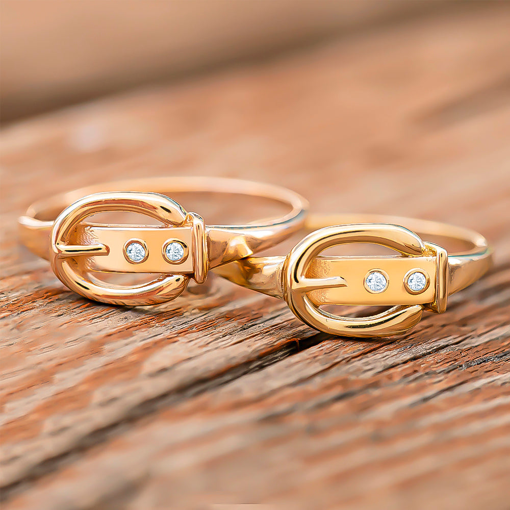 Belt Pırlantalı Vintage Yüzük