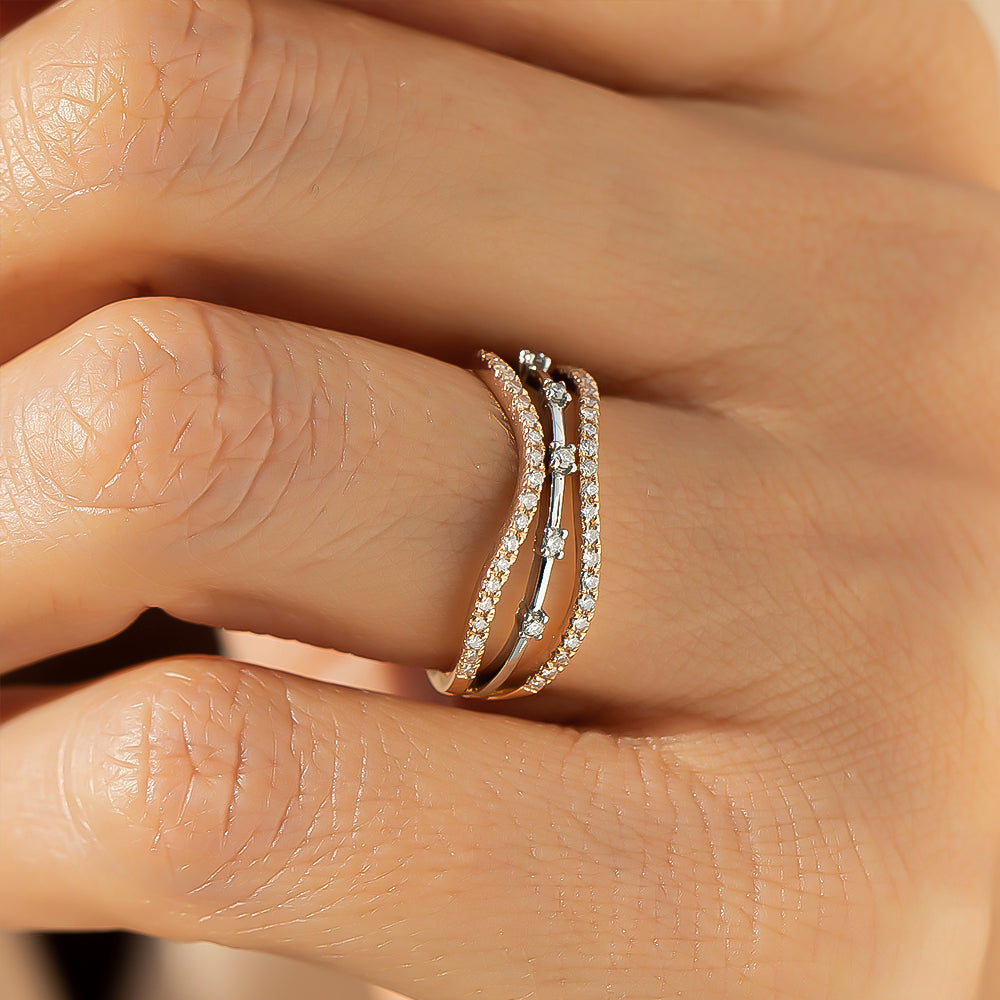 0.60 Karat Burgu Pırlantalı Yüzük