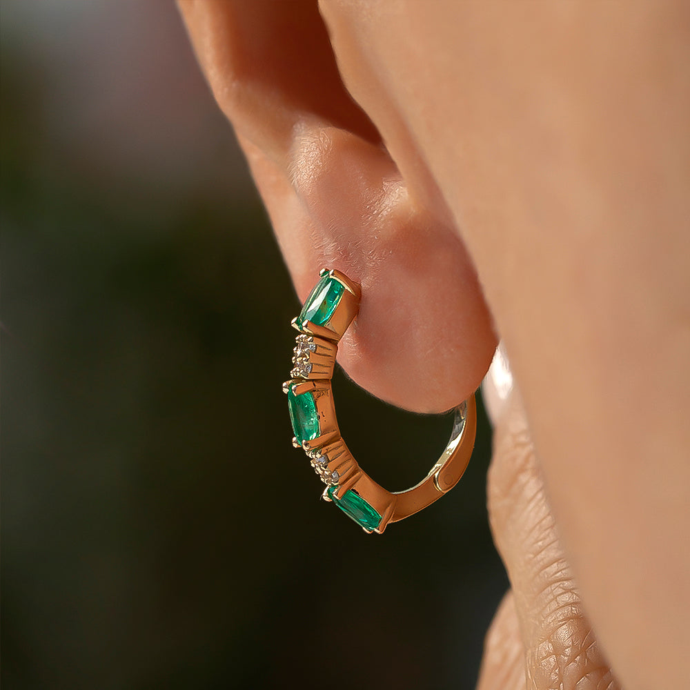 Mayra Zümrüt Küpe